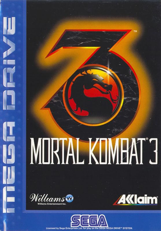 Mortal Kombat 3 box art for Sega Genesis